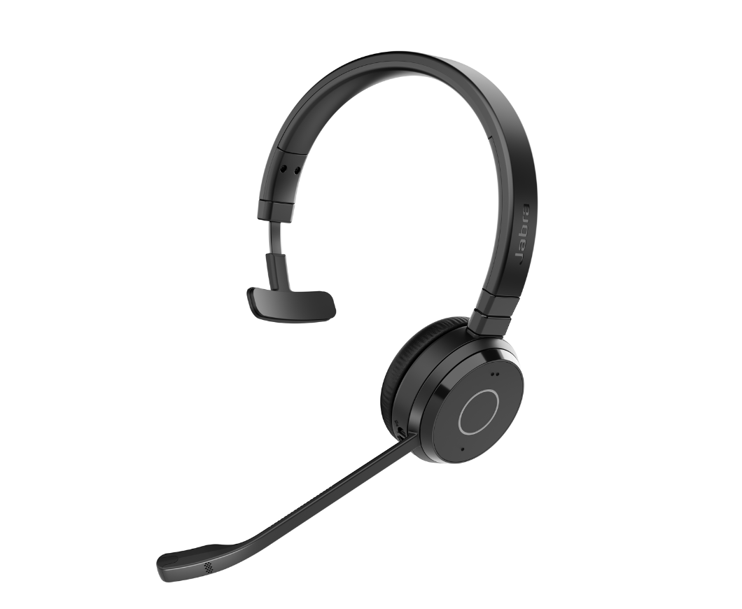 jabra evolve 65 te ms mono usb bluetooth headset view